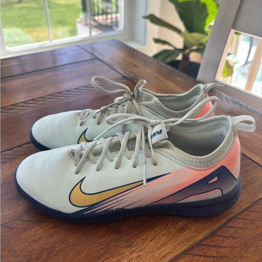 Nike Cream and Navy Sports Shoes- Futsal / Indoor Cleats